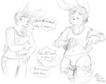  absurd_res anthro assisted_exposure bleach_(character) bottomwear bottomwear_down bulge clothed clothing clothing_lift crossdressing disembodied_hand girly hi_res instant_loss_2koma lagomorph leporid male mammal panties pants pants_down pantsing partially_clothed rabbit rubyyoulazycat shirt shirt_lift solo sweater sweater_vest topwear underwear vest 