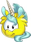  ambiguous_gender club_penguin full-length_portrait horn looking_at_viewer mane official_art portrait puffle solo tail unicorn_puffle unknown_artist 