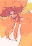  1girl big_hair breath_of_fire breath_of_fire_iii closed_mouth fairy fairy_(breath_of_fire) highres kannoaki long_hair looking_at_viewer nude simple_background smile solo white_background wings 