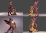  3d_(artwork) abs anthro anus big_butt big_penis bubble_butt butt digital_media_(artwork) digitigrade dragon duo ears_back felid genital_piercing genitals hand_on_hip hand_on_penis hi_res huge_penis ifrinox male male/male mammal masturbation narrowed_eyes nipples on_lap pantherine paws penile penis penis_piercing penis_worship piercing pivoted_ears prince_albert_piercing red_body red_scales scales scalie simple_background sitting sitting_on_lap sitting_on_paws smile standing striped_body stripes thick_thighs tiger white_body wide_eyed worship yellow_body 