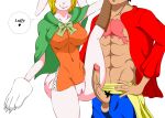  absurd_res anthro carrot_(one_piece) duo female hi_res human humanoid kenshinho_arts male male/female mammal monkey_d._luffy one_piece 
