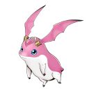  1other absurdres alternate_color blue_eyes digimon digimon_(creature) full_body highres no_humans original patamon sewally1399982 simple_background solo white_background wings 