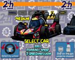  2023 arrow_(symbol) aston_martin car character_select chevrolet chevrolet_camaro chibi fake_screenshot ferrari ferrari_499p holeecrab logo motor_vehicle nascar race_vehicle racecar toyota vehicle_focus vehicle_name world_endurance_championship 