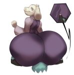  alternate_version_at_source ambiguous_gender anthro anus_outline big_butt boss_monster bovid butt butt_smother caprine clothing duo facesitting female floppy_ears goat hi_res horn huge_butt looking_back lying mammal multicolored_body on_back purple_eyes robe sitting_on_another smile smothering toriel two_tone_body undergroundj undertale undertale_(series) white_body 