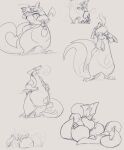  &lt;3 2023 abdominal_bulge absurd_res anthro belly big_belly blush blush_lines butt duo embrace eyes_closed feral floatzel generation_4_pokemon hand_on_stomach head_in_mouth hi_res hug lifting_partner lucario lying nintendo on_side open_mouth pokemon pokemon_(species) raised_tail raster_dreams size_difference standing tail vore 
