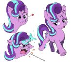  angry anthro equid equine female friendship_is_magic happy hasbro hi_res horse magic mammal my_little_pony pony sketch solo starlight_glimmer_(mlp) turkojar walking 