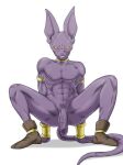  abs anthro beerus biceps dragon_ball dragon_ball_super humanoid male muscular muscular_male nipples obliques pecs ribs solo teastuff teeth thick_thighs triceps vein 