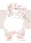  &lt;3 2023 anthro bear black_nose blush censored crave_saga giant_panda hi_res kemono male mammal moeouji nipples overweight overweight_male shaoren_(crave_saga) solo 