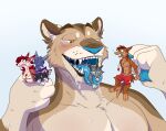  ambiguous_gender anthro anthro_vore canid canine canis cougar felid feline female forced group hi_res invalid_tag macro macro_pred male male/female male/male mammal mawplay micro micro_prey mouth_shot multivore open_mouth oral_vore querkii_cat143 unwilling_prey unwilling_vore vore wolf 
