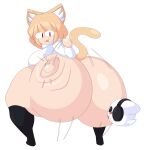  absurd_res ambiguous_gender animal_humanoid big_breasts big_butt blonde_hair blush blush_stickers bottomless breasts butt butt_slap cat_humanoid chaoz_(chaozdesignz) clothed clothing cytrusawa duo felid felid_humanoid feline feline_humanoid female footwear ghost hair headphones hi_res huge_butt humanoid hyper hyper_butt inner_ear_fluff larger_female looking_back mammal mammal_humanoid neco-arc open_mouth red_eyes shirt size_difference slap smaller_ambiguous socks spirit thick_thighs topwear tsukihime tuft type-moon white_body white_skin 