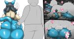  &lt;3 absurd_res anthro anthro_penetrated balls biped black_body blue_body butt butt_grab duo enigi09 female female_penetrated from_behind_position from_front_position generation_4_pokemon genitals hand_on_butt hi_res lucario male male/female male_penetrating male_penetrating_female mating_press nintendo penetration pokemon pokemon_(species) rear_view sex speech_bubble speed_bump_position tan_body tongue tongue_out 