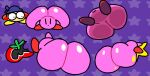  ambiguous_gender bandana_waddle_dee bandanna big_butt blush blush_stickers butt duo huge_butt hyper hyper_butt kerchief kirby kirby_(series) looking_at_viewer maxim_tomato multicolored_body nintendo not_furry pink_body superiorfox two_tone_body waddle_dee waddling_head wide_eyed 