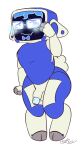  alpha_betas anthro anthro_solo blush bovid caprine chubby_anthro chubby_male embarrassed embarrassed_nude_male eyewear genitals glasses hi_res machine male mammal nude penis poking_out robot sheep shy slightly_chubby solo spunc_(alpha_betas) valenpornarc 