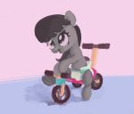  asdfasfasda clothed clothing cutie_mark diaper equid equine female friendship_is_magic happy hasbro hi_res hooves horse infantilism looking_forward mammal my_little_pony navel octavia_(mlp) pony simple_background sitting smile solo tricycle wearing_diaper 