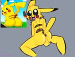  anthro balls butt canelitabunny generation_1_pokemon genitals humor invalid_tag male male/male meme nintendo pikachu pokemon pokemon_(species) solo 