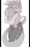  anthro big_breasts breasts clothed clothing female hi_res kredri lizard pose reptile scalie simple_background smile solo tail 