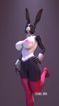  3d_(artwork) 4k 9:16 absurd_res anthro areola big_breasts black_body black_fur bow_tie breasts butt claws clothed clothing digital_media_(artwork) female finger_claws fur genitals hi_res huge_breasts lagomorph legwear leporid looking_at_viewer magician mammal nipples nude open_mouth pantyhose petruz_(copyright) pink_clothing pink_legwear playboy_bunny pussy rabbit rabbit_(petruz) simple_background smile solo source_filmmaker_(artwork) stockings tail teeth text thick_thighs thigh_highs white_body white_fur yellow_eyes zeke_dile 