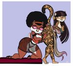  afro big_breasts big_butt breasts butt chel duo felid female female/female hi_res hth_studios jaguar love machairodontine mammal pantherine panthra78 partially_submerged raquel_wyld_(hth) smiley_face studios submissive submissive_female the_road_to_el_dorado tiger 