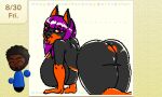  2019 all_fours anthro big_breasts breasts canid canine canis curvy_figure digital_media_(artwork) dobermann domestic_dog female heart_shaped_fur hime_cut irene_konig kingjion looking_back low_res mammal mature_female nintendo nintendo_3ds nintendo_ds_family pinscher solo thick_thighs tongue tongue_out voluptuous 