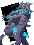  2021 3:4 blue_markings blue_mouth breasts colored featureless_breasts female femgrave_(crimsonfeline) glowing glowing_markings goo_creature hi_res humanoid markings meltyhip not_furry solo 