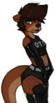  anthro clothed clothing crossdressing invalid_tag keith_(marsminer) male mammal marsminer mustelid otter solo 