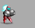  areola beepunz big_breasts black_body breast_expansion breasts ela expansion female huge_breasts humanoid hyper hyper_breasts machine multicolored_body nipples red_body robot robot_humanoid simple_background solo standing thick_thighs visor wide_hips 