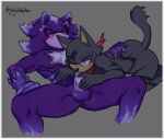  alternate_version_at_source anthro balls biped custom_character_(sonic_forces) duo fan_character genitals hi_res male male/male mephiles_the_dark muscular muscular_male nude oral penis sega sonic_forces sonic_the_hedgehog_(series) uglyskeleton 