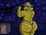  anthro big_butt bulge butt clothed clothing gerson hair hi_res looking_at_viewer looking_back male open_mouth reptile sbeve_wagon scalie smile solo thick_thighs turtle undertale undertale_(series) 