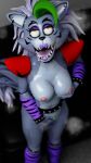  absurd_res ahegao anthro belt big_breasts blender_cycles breasts clothing female fingering five_nights_at_freddy&#039;s five_nights_at_freddy&#039;s:_security_breach hi_res looking_pleasured masturbation nipples nude open_mouth roxanne_wolf_(fnaf) scottgames solo standing steel_wool_studios thicchips tongue tongue_out vaginal vaginal_fingering 