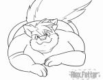  alex.fetter animated anthro butt colorless generation_3_pokemon jonah_(alex.fetter) linoone male nintendo obese overweight pokemon pokemon_(species) shaking_butt tail 