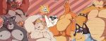  absurd_res adastra adastra_(series) amicus_(adastra) anthro armpit_hair asgore_dreemurr australian_cattle_dog bandit_heeler belly biceps big_muscles black_nose blem-bop blonde_hair blue_eyes bluey_(series) body_hair bovid bowser bracelet breasts canid canine canis caprine cattledog charizard domestic_cat domestic_dog dragon echo_project english_text facial_piercing feet felid feline felis fur generation_1_pokemon generation_7_pokemon goat group hair herding_dog hi_res horn huge_muscles incineroar jewelry male male/male mammal mario_bros muscular muscular_anthro muscular_male nintendo nipples overweight overweight_anthro overweight_male pastoral_dog pecs piercing pokemon pokemon_(species) red_body reptile scalie simple_background teeth text turtle undertale undertale_(series) white_body wolf yellow_body 