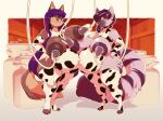  2023 absurd_res animal_print anthro april_(alantodne) areola armwear big_breasts biped blue_eyes bodily_fluids breast_milking breasts canid canine clothing cow_print cow_print_elbow_gloves cow_print_thighhighs duo elbow_gloves facial_piercing female fluffy fluffy_tail fox galacticmichi gloves hand_on_hip handwear hi_res huge_breasts inside lactating legwear lemur machine mammal markings milk milk_pail milking_machine navel nipples nose_piercing nose_ring outie_navel piercing pregnant pregnant_anthro pregnant_female primate print_armwear print_clothing print_elbow_gloves print_gloves print_handwear print_legwear print_thigh_highs purple_eyes ring-tailed_lemur ring_piercing septum_piercing septum_ring shawna_(alantodne) smile standing star_(marking) strepsirrhine tail thick_thighs thigh_highs yellow_eyes 