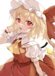  1girl flandre_scarlet highres paragasu_(parags112) simple_background solo touhou white_background 
