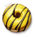  artist_name doughnut food food_focus mitomaton no_humans original realistic simple_background still_life sweets twitter_username white_background 