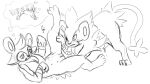  16:9 blush bodily_fluids cum digital_media_(artwork) duo erection female feral fur generation_4_pokemon genital_fluids genitals hair luxio luxray male male/female mammal monochrome nintendo nipples open_mouth penis pokemon pokemon_(species) pussy simple_background sketch tail waitfurgodot white_background widescreen 