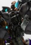  absurd_res alien armor big_breasts breasts evettrox female group halo_(series) hi_res human humanoid larger_female male mammal microsoft sangheili simple_background size_difference smaller_male spartan_(halo) white_background xbox_game_studios 