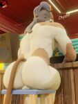 absurd_res animal_humanoid anthro balls bar big_butt bubble_butt butt calico_cat calico_cat_humanoid cat_humanoid chair domestic_cat epic_games felid felid_humanoid feline feline_humanoid felis fortnite furniture genitals hi_res humanoid looking_at_viewer looking_back male mammal mammal_humanoid meowscles muscular muscular_anthro muscular_male nude on_chair purradise_meowscles sitting sitting_on_chair smile smiling_at_viewer smokedaddy solo tagme tail teasing_viewer 