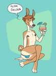  alcoholic_drink anthro bedroom_eyes blep brown_body brown_fur brown_hair bulge butt cadaverrdog canid canine canis casey_valentine clothing curled_tail dialogue domestic_dog english_text fangs fur green_background hair half-closed_eyes male mammal multicolored_body multicolored_fur narrowed_eyes seductive simple_background smile smirk smug smug_face smug_grin solo speech_bubble tail tan_body tan_fur teeth text thong tongue tongue_out two_tone_body two_tone_fur underwear 