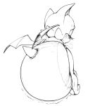  anthro bat bent_over bent_over_with_legs_held_straight blush bodily_fluids breath diaper diaper_fetish feces female genital_fluids hi_res mammal messy_diaper monochrome pooping rouge_the_bat sega soiled_diaper soiling soiling_diaper solo sonic_the_hedgehog_(series) sophiepoof tail urine wet_diaper wetting wetting_diaper wings 