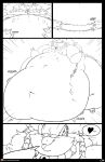  &lt;3 2019 absurd_res anthro black_and_white blush deep_navel generation_5_pokemon hands_on_belly hi_res huge_belly huge_thighs male monochrome morbidly_obese morbidly_obese_anthro morbidly_obese_male navel nintendo obese obese_anthro obese_male overweight overweight_anthro overweight_male pokemon pokemon_(species) solo speech_bubble stuffing thick_thighs tongue tongue_out viroveteruscy weight_gain zoroark 