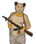  anthro armwear breasts clothed clothing collar costume disney dress explosives felid feline female grenade gun hi_res jewelry lion mammal mosin_nagant_91/30 mother_(lore) nala_(the_lion_king) necklace pantherine parent_(lore) ranged_weapon rebeldragon101 rifle the_lion_king topless topless_female tribal tribal_jewelry tribal_necklace weapon world_war_2 world_war_2_rifle 