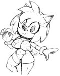  accessory amy_rose anthro big_breasts bracelet breasts clothing eulipotyphlan eyelashes female gloves hair_accessory hairband handwear head_tuft hedgehog hi_res jewelry legwear looking_at_viewer mammal mawstrife mostly_nude navel panties pasties sega simple_background skindentation smile solo sonic_the_hedgehog_(series) thick_thighs thigh_highs tuft underwear white_background wide_hips 