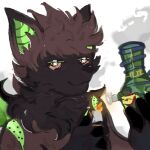  anthro brown_body brown_fur drugs fur humanoid male marijuana solo zelen_kiwi 