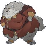  alpha_channel anthro belly belt caleblloyd canid canine canis chubby_cheeks claws clothed clothing cute_fangs eye_scar facial_scar fur grey_body grey_fur hands_on_hips leaning leaning_forward male mammal moobs obese obese_anthro obese_male oliver_noms overweight overweight_anthro overweight_male scar simple_background smile solo thick_thighs toe_claws transparent_background wide_hips wolf 