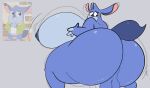  2023 anthro balls big_balls big_breasts big_butt blue_body breasts butt chinchilla chinchillid chip_chilla_(series) chum_chum_chilla digital_drawing_(artwork) digital_media_(artwork) genitals gynomorph hi_res huge_balls huge_breasts huge_butt huge_thighs hyper hyper_breasts hyper_butt illis intersex male mammal nipples nude rodent shaking_breasts shaking_butt simple_background solo tail the_daily_wire thick_thighs wide_hips 