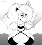  abstract_background anthro big_breasts blush bovid breasts caprine clothed clothing comic english_text fan_character female fur goat greyscale hair hi_res horn looking_at_viewer mammal manga monochrome pose simple_background smokedsoul35 solo standing text thick_thighs wide_hips 