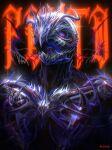  1boy absurdres anniechromes artist_name berserk character_name femto_(berserk) helmet highres looking_at_viewer male_focus red_eyes red_lips solo 