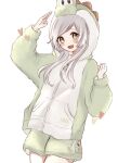  1girl blush fire_emblem fire_emblem_awakening hood hoodie jiro_baji long_hair non-web_source robin_(female)_(fire_emblem) robin_(fire_emblem) white_hair yellow_eyes yoshi 