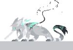  2022 2d_animation ambiguous_gender animated armor armor_plates big_tail black_body black_fur black_tail black_tail_tip breath colored cybernetics cyborg digital_media_(artwork) dipstick_tail faszlindel felid feline felis feral frame_by_frame full-length_portrait fur green_body green_fur green_markings green_tail grey_body grey_ears grey_fur grey_inner_ear grey_tail kemono leg_tuft long_tail loop machine mammal markings monotone_ears multi_tone_fur multicolored_body multicolored_fur multicolored_tail panting pixel_(artwork) pixel_animation portrait quadruped ranged_weapon rhm.b_wt_(faszlindel) seamless_loop short_playtime simple_background smoke solo standing tail tail_markings teal_eyes teal_markings tuft weapon weapon_on_shoulder white_background wounded 