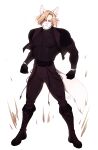  anthro biped black_clothing blonde_hair clothed clothing hair hi_res male muscular muscular_anthro muscular_male plna solo 